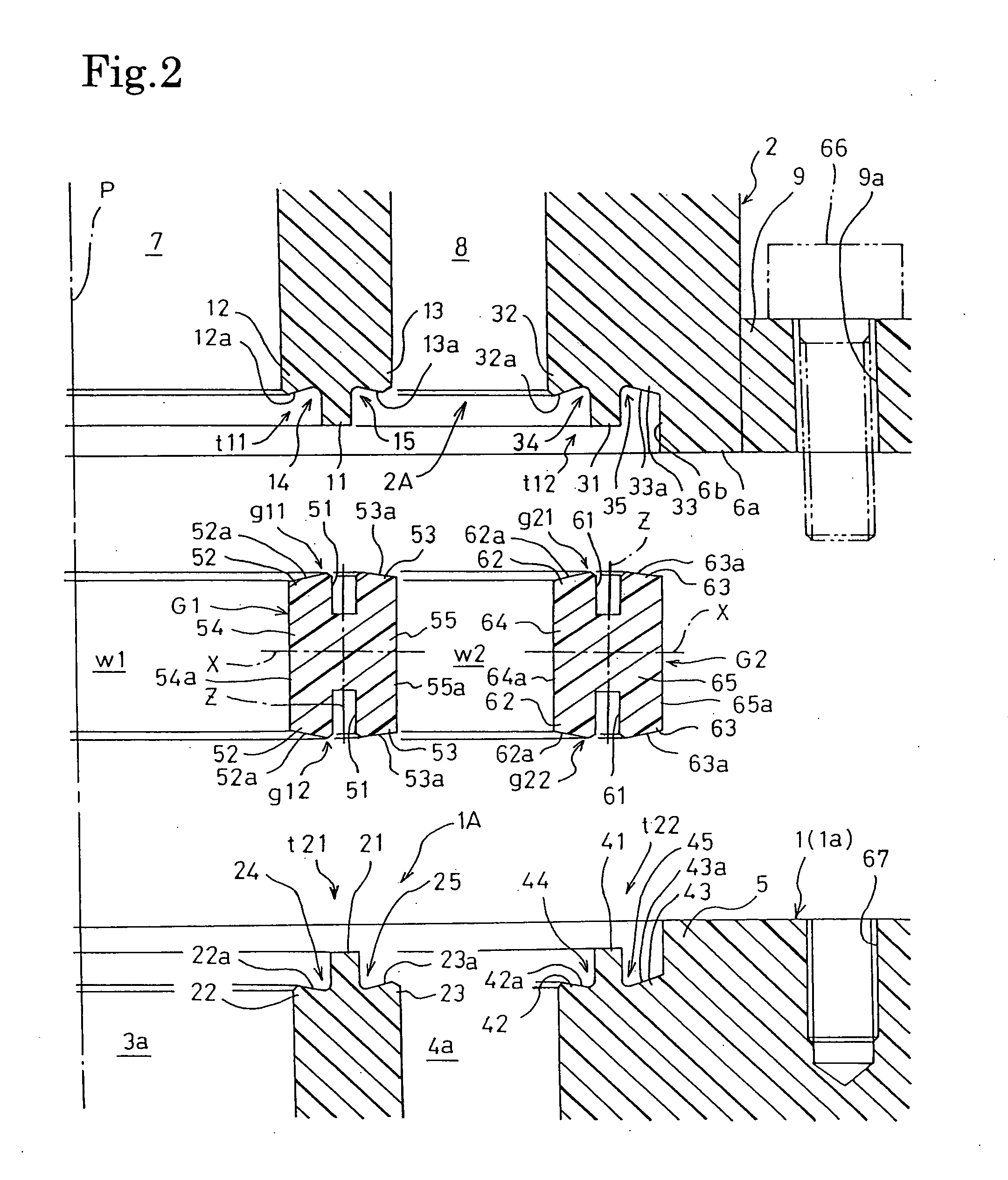 Structure for connection between integrated panel and fluid device