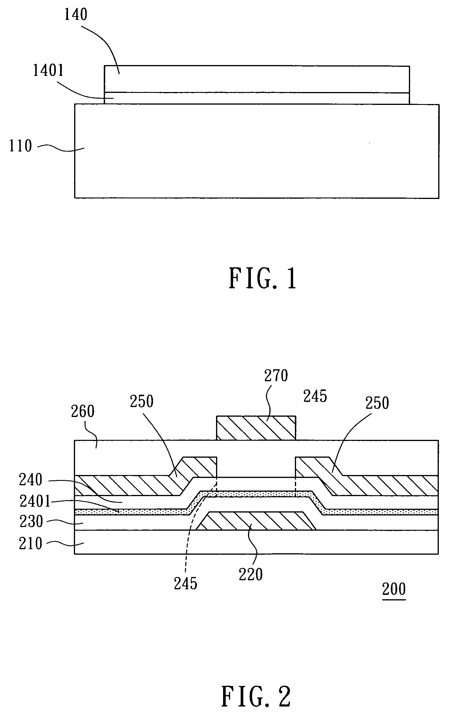 Double gate thin-film transistor and method for forming the same