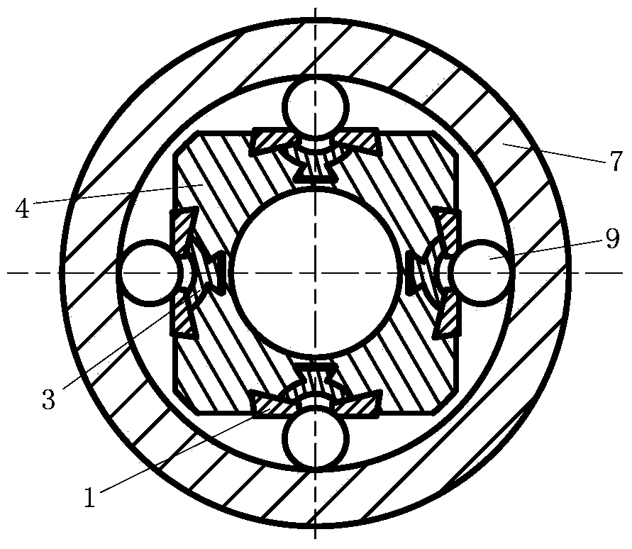 Ball friction type mechanical clutch