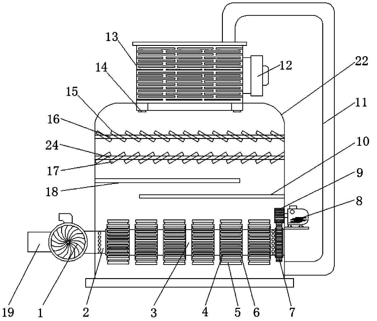 Air catcher of bedside hemofiltration device