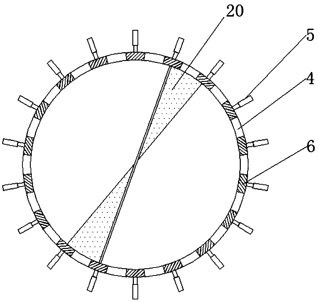 Air catcher of bedside hemofiltration device