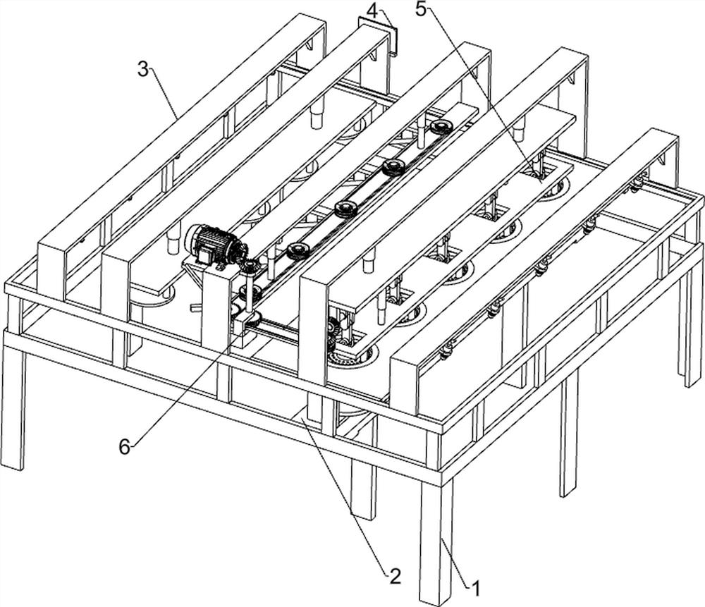 Sandwich moxa cone semi-forming pre-embedding production device and production method