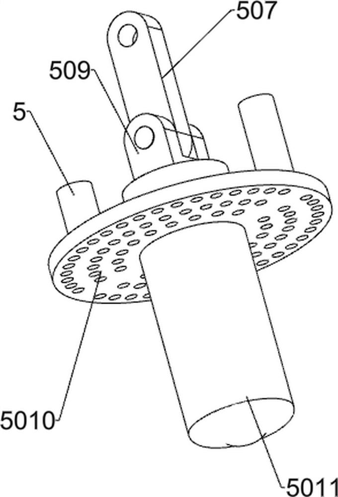 Sandwich moxa cone semi-forming pre-embedding production device and production method