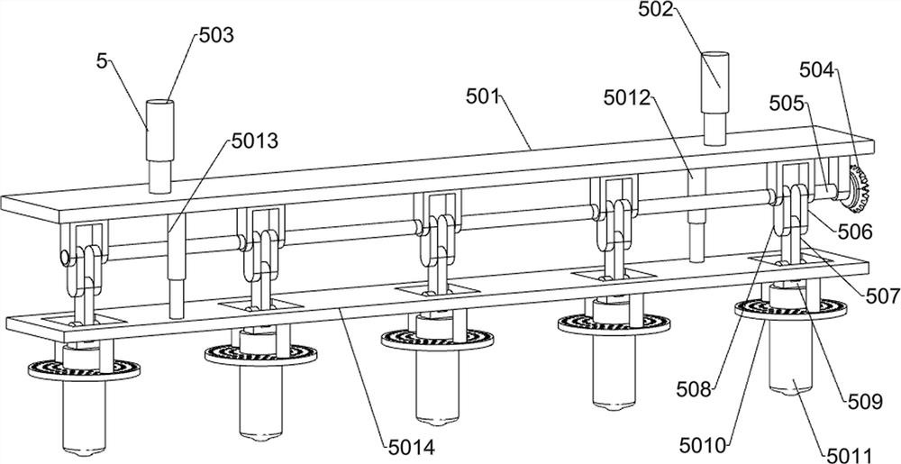 Sandwich moxa cone semi-forming pre-embedding production device and production method