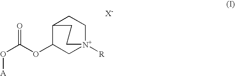 Quinuclidine carbonate salts and medicinal composition thereof