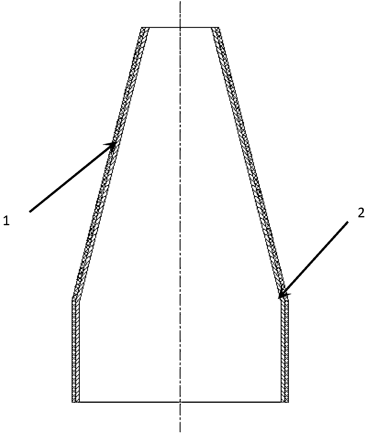 Woven 2D+2.5D profiling fabric composite fabric and forming method thereof