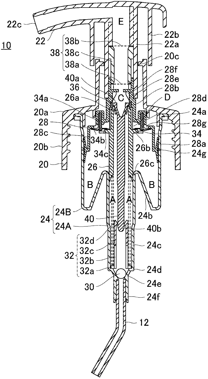 Foam-dispensing pump container