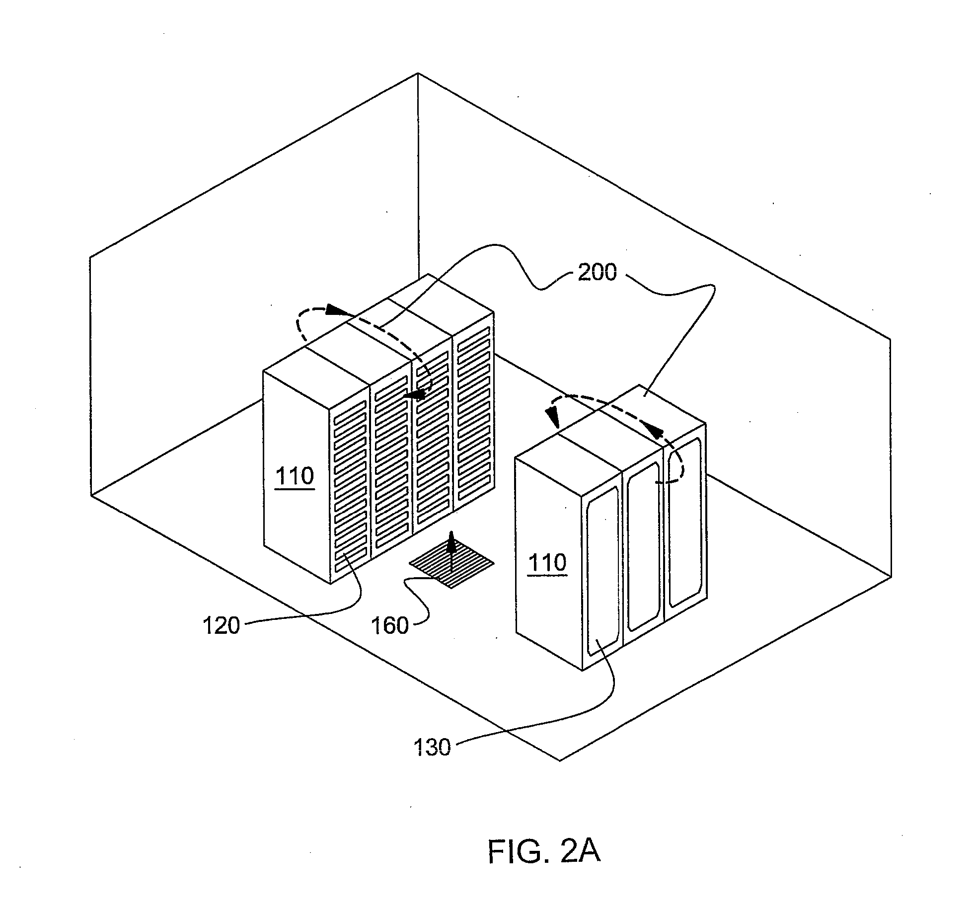 Convergence of air water cooling of an electronics rack and a computer room in a single unit