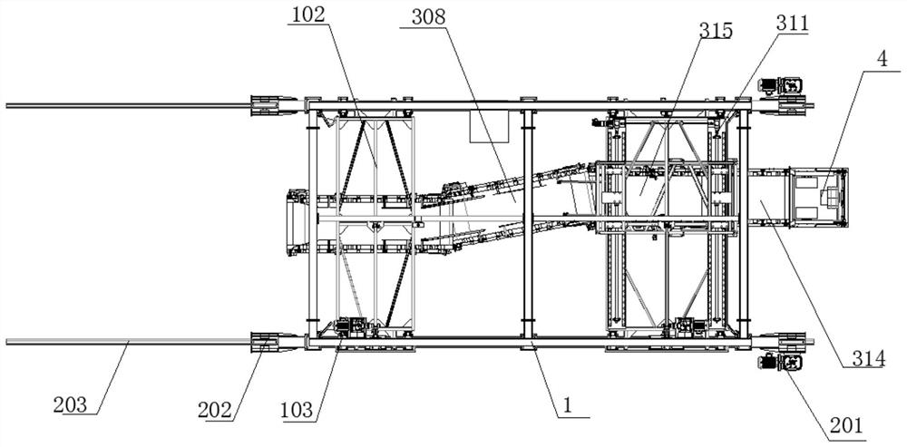 Gantry bagged cement unmanned loading equipment