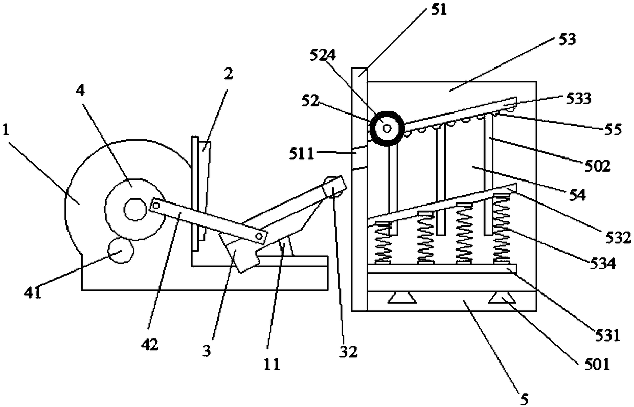 Automatic feeding mark pressing wire cutting machine