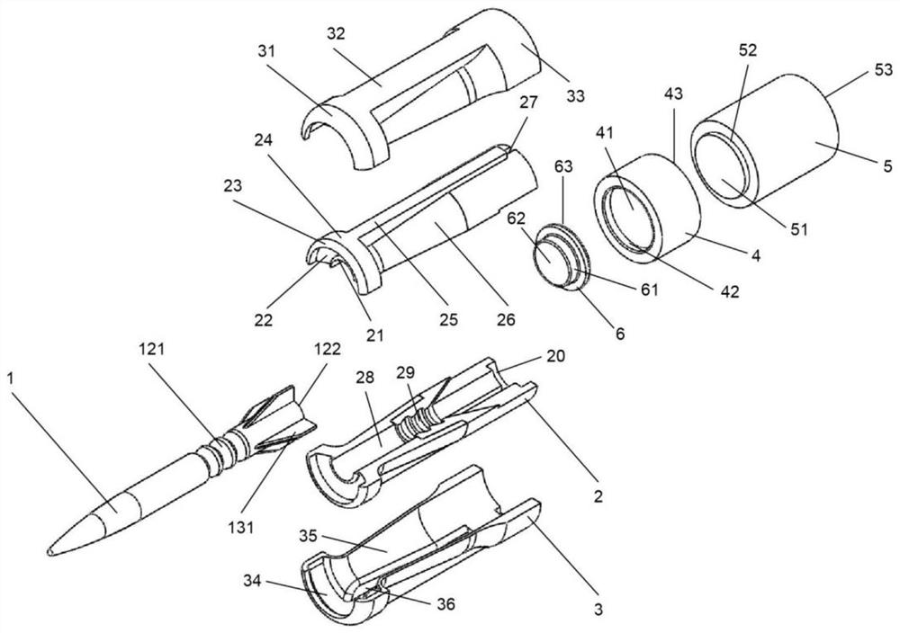 High-overload-resistant projectile for gas detonation driven ultra-high-speed launcher