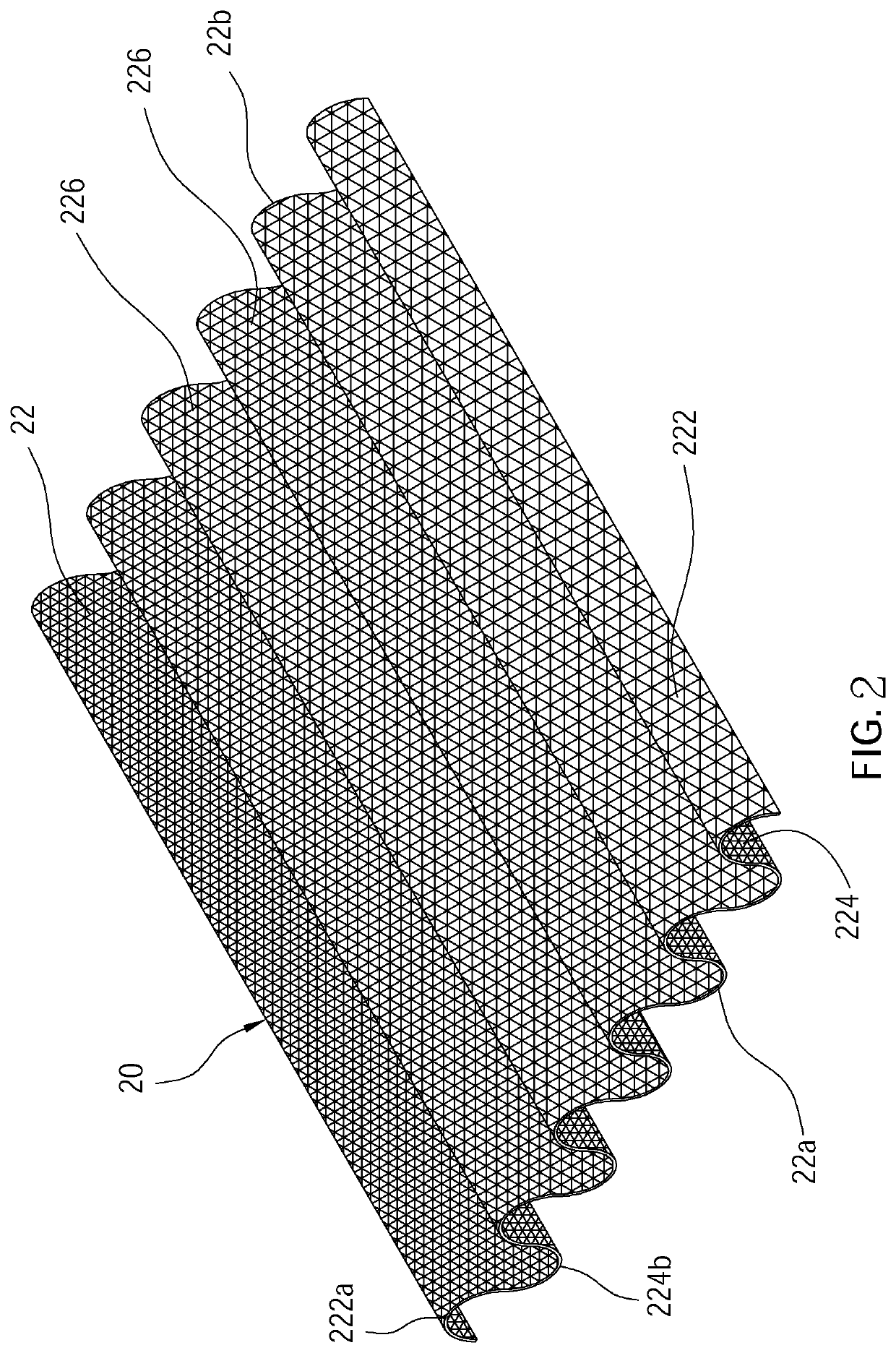 Infrared ray generation mesh