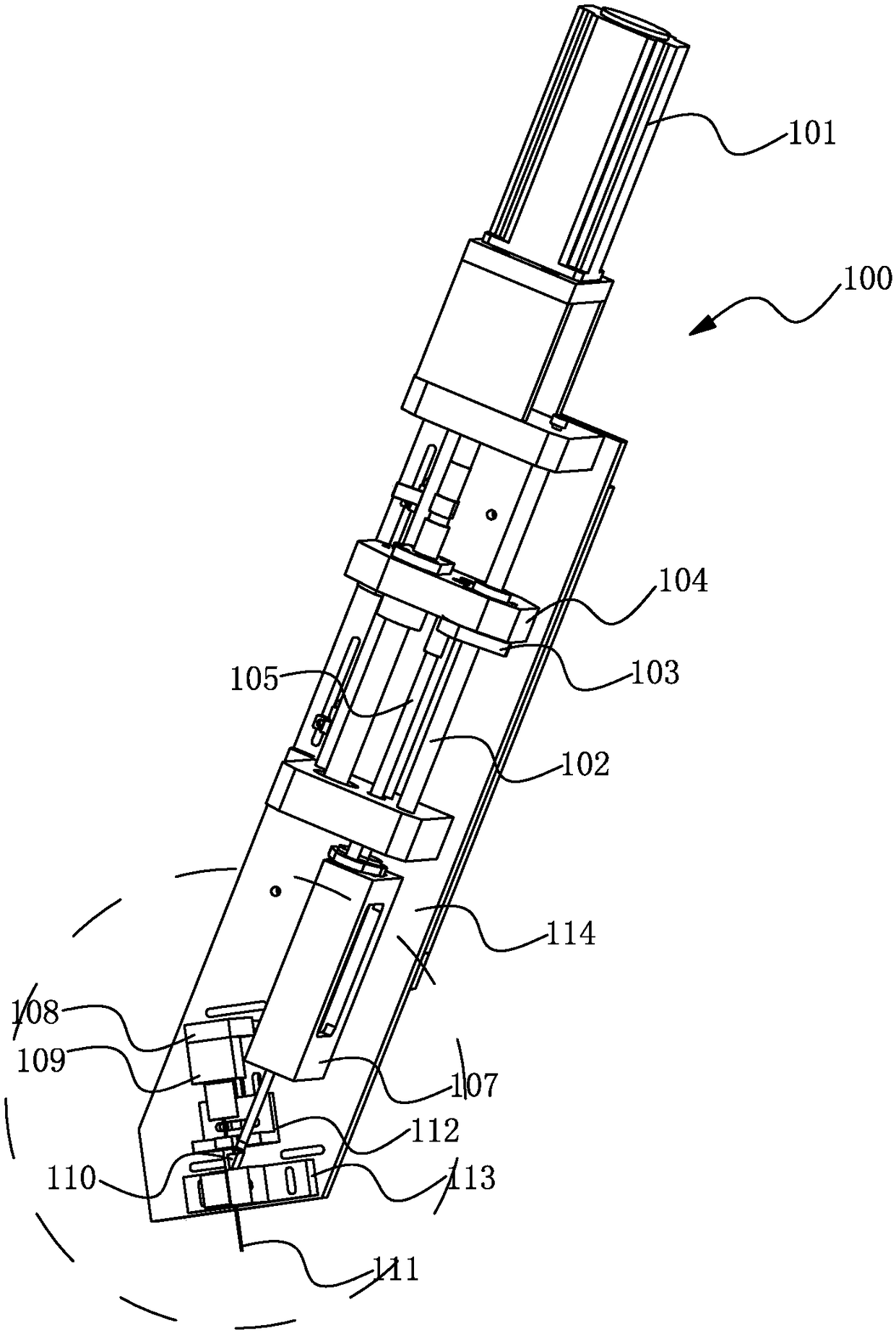 Glue dispensing device