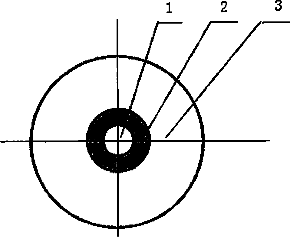 Single mode and multi-mode cladding mode interference special type optical fibre and method for making same