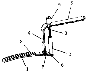 Posterior vascular nerve protector of tibia