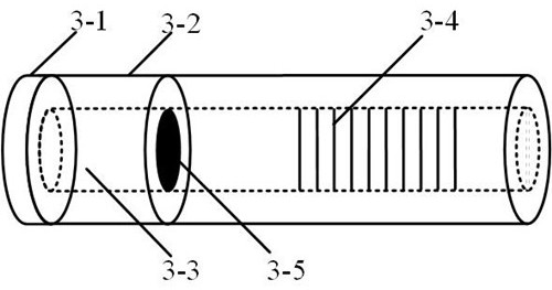 Magnetic fluid filled optical fiber magnetic field and displacement sensor