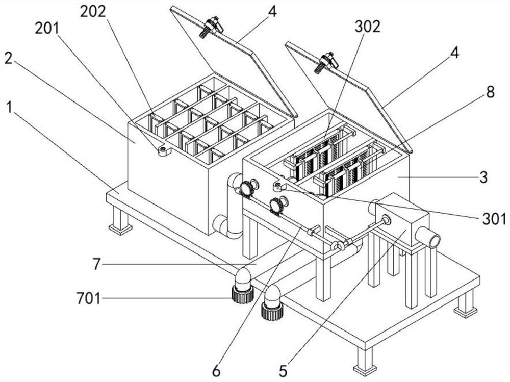 High-efficiency adsorption and filtration device for drinking water