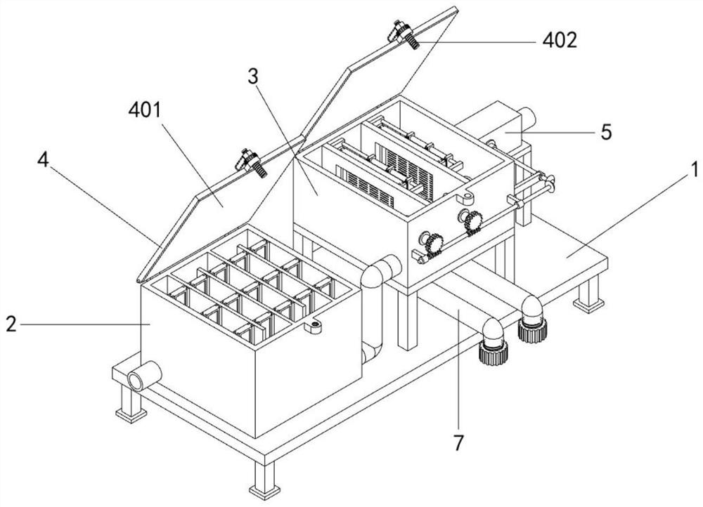 High-efficiency adsorption and filtration device for drinking water