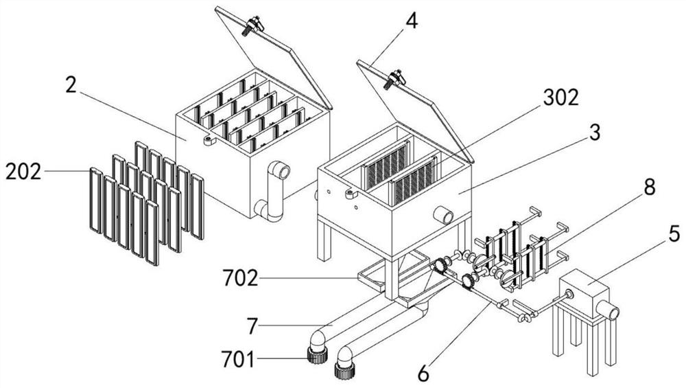 High-efficiency adsorption and filtration device for drinking water