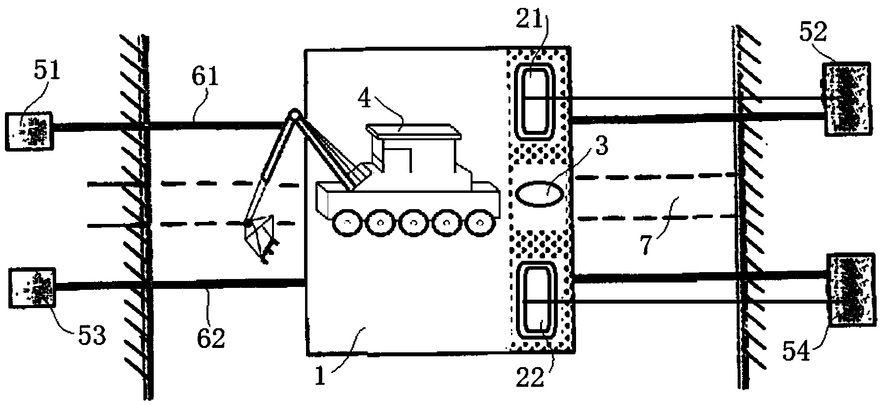 Sunken pipe assembling method for making pipeline pass through river