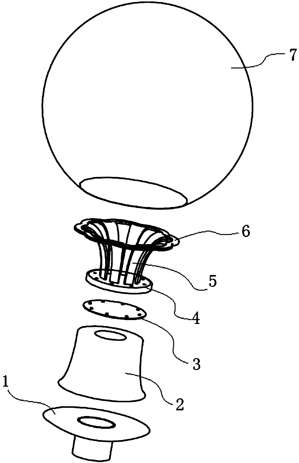 Reflection and direct illumination mixed 360-degree light-emitting light distribution LED lamp