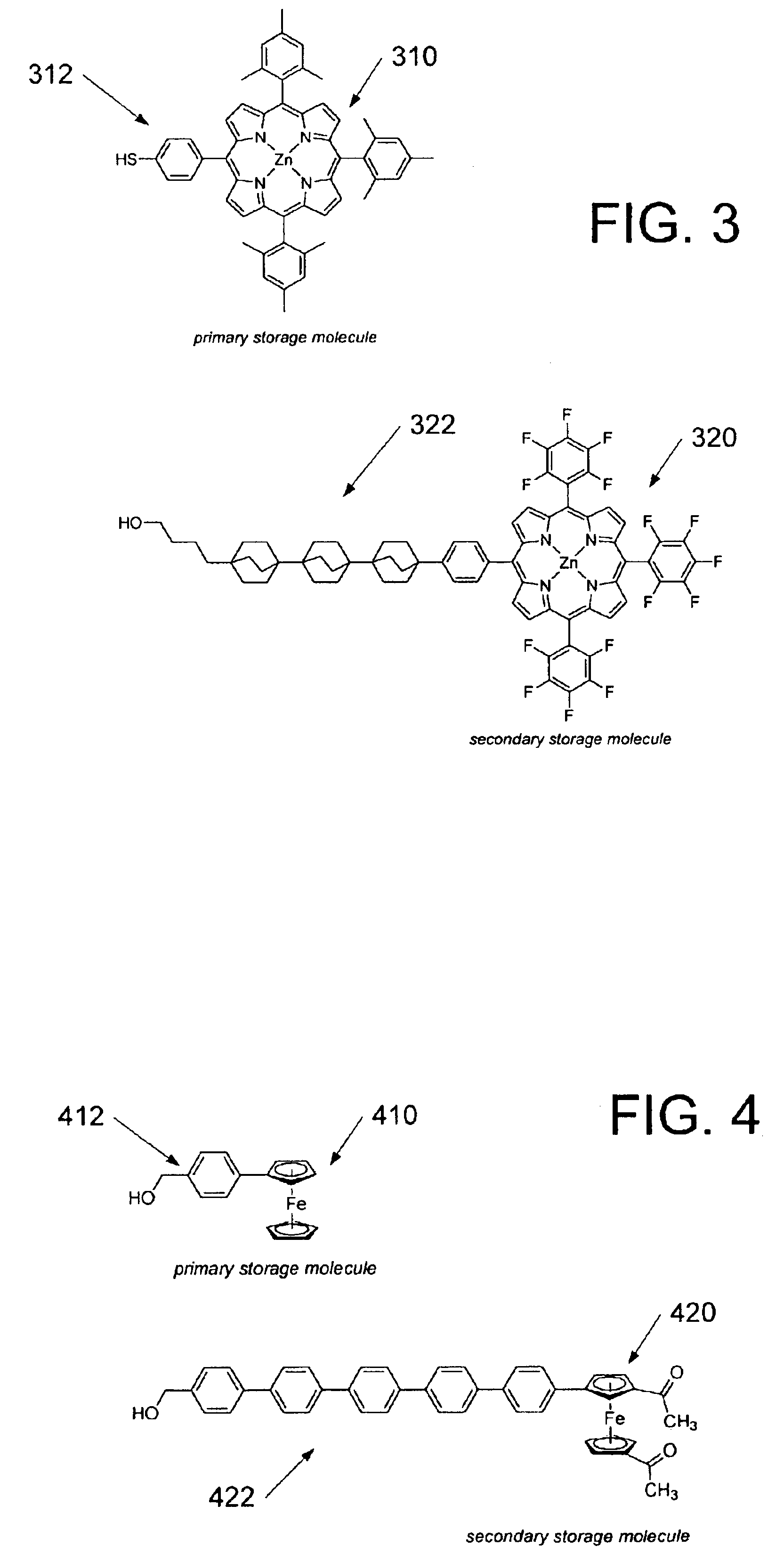 Variable-persistence molecular memory devices and methods of operation thereof