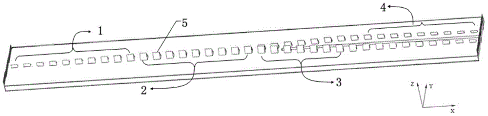 Terahertz wave transmission power splitting and combining structure