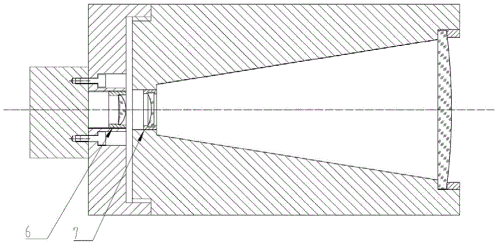 A laser radar semiconductor laser light source collimation and beam expansion device