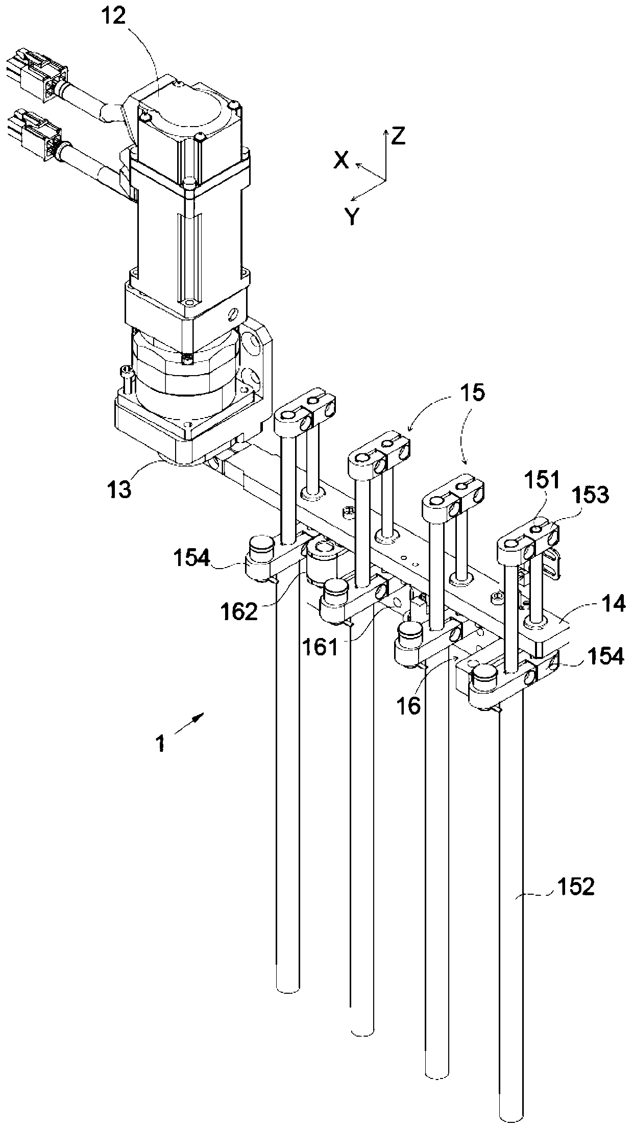 Eccentric wheel synchronous rotating driving mechanism