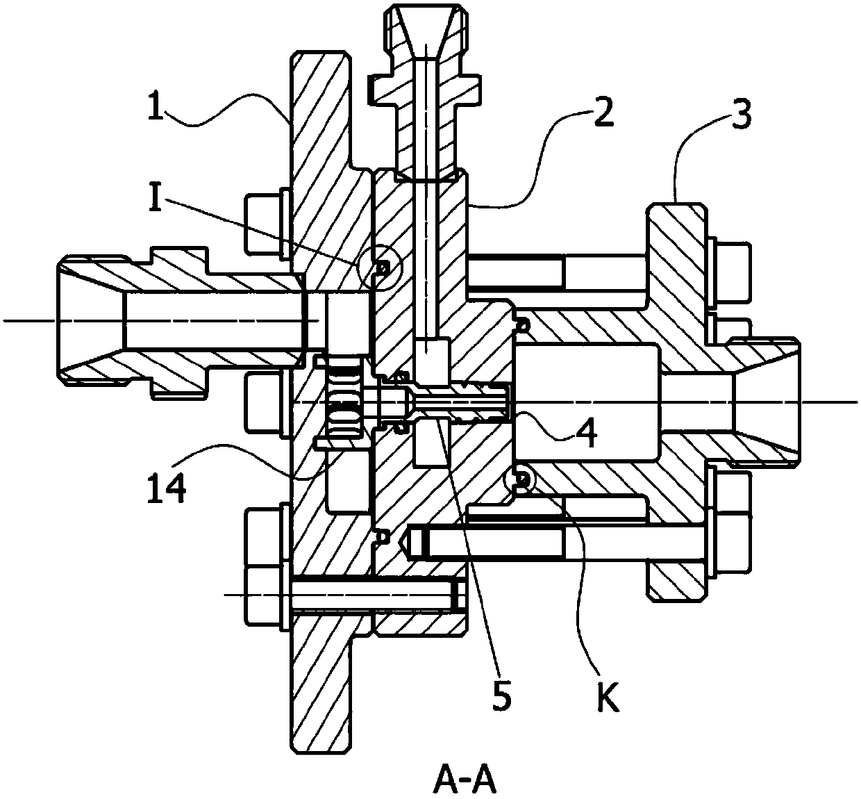 Test tool of direct-current-centrifugal two-component nozzles