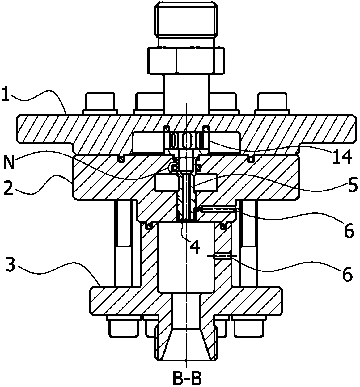 Test tool of direct-current-centrifugal two-component nozzles