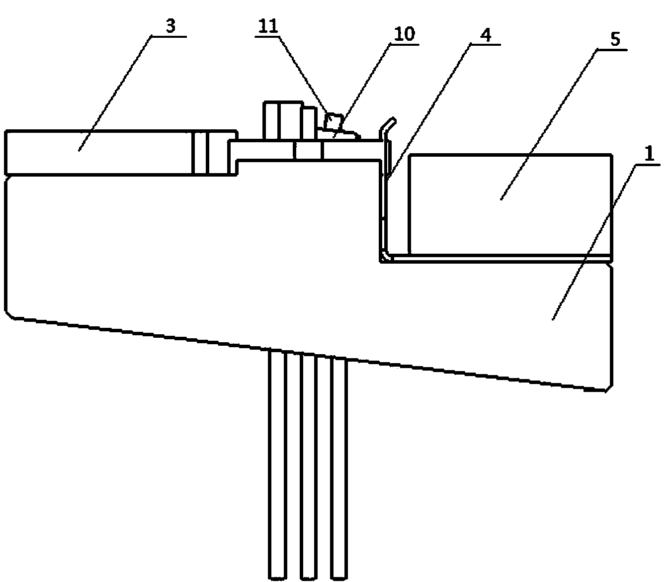 Clamping device for positioning tube socket