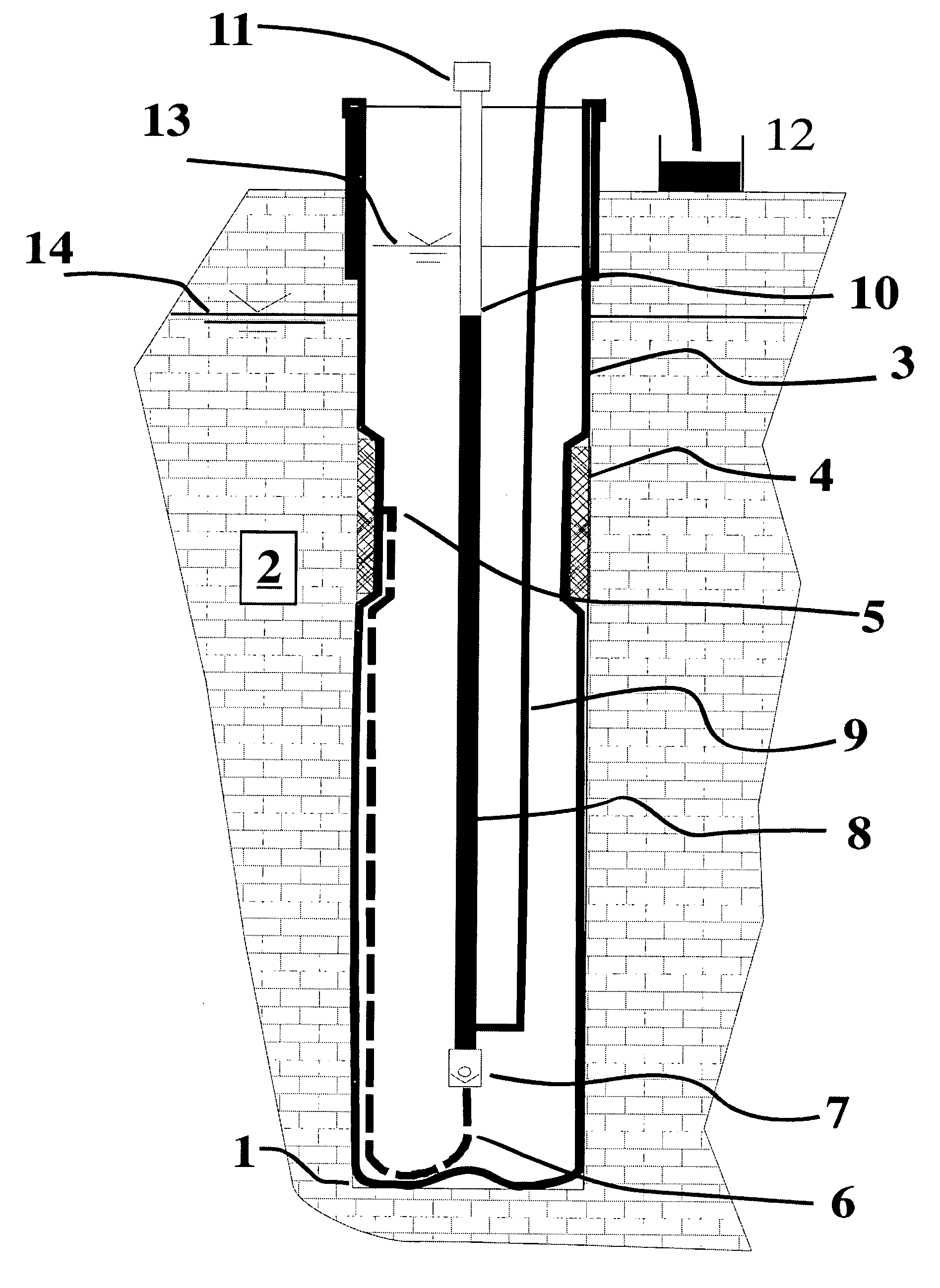 Flexible borehole liner with diffusion barrier