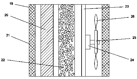 Automatic circulation crushing device for solid waste treatment