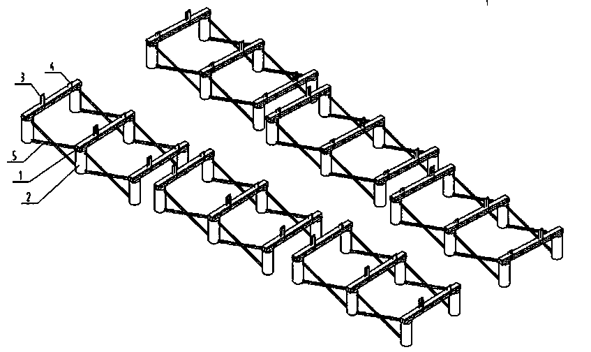 Vertical assembling construction method for trussed arch bridge