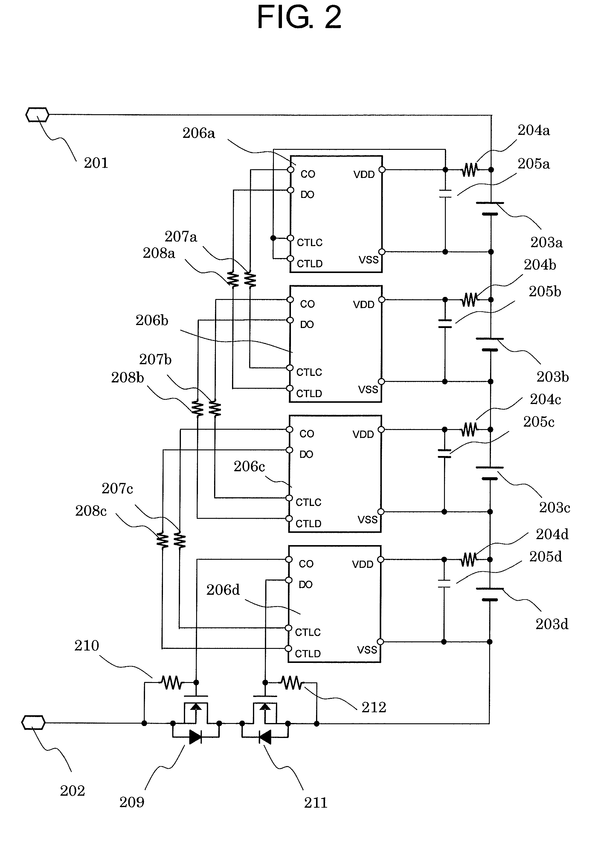 Battery state monitoring circuit and battery device