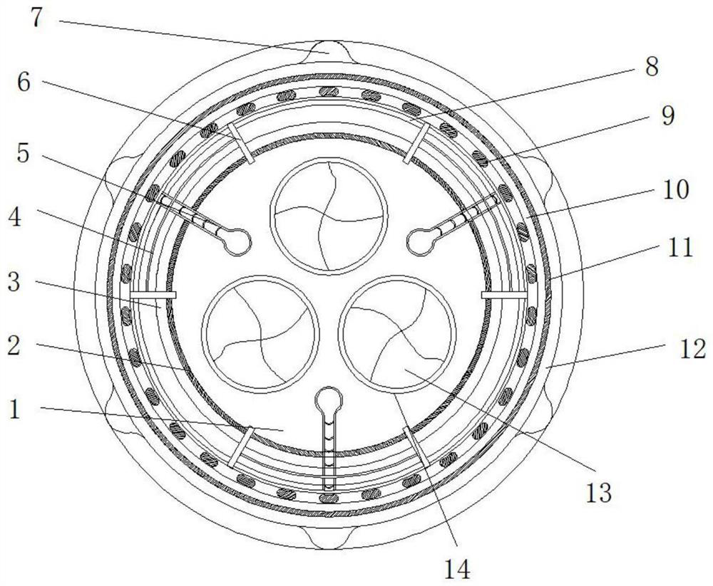 Novel water-blocking moisture-proof power cable