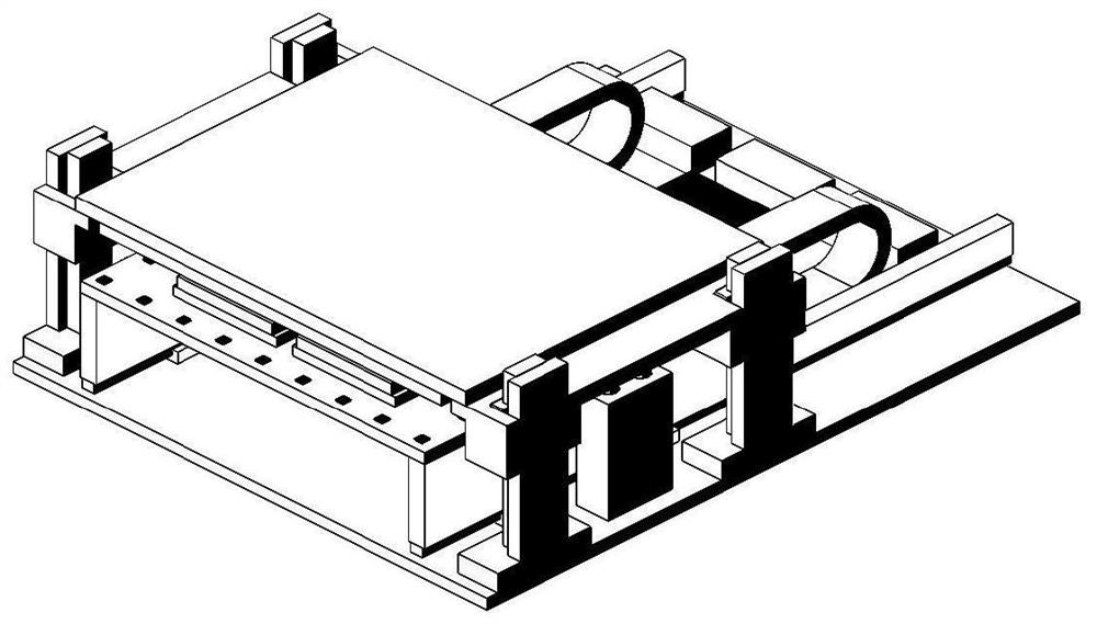 Elastic deformation adjusting method for middle frame plate in FCT tester