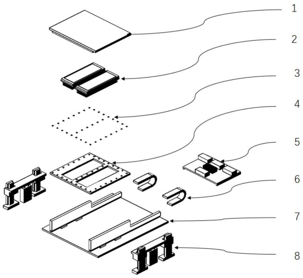 Elastic deformation adjusting method for middle frame plate in FCT tester