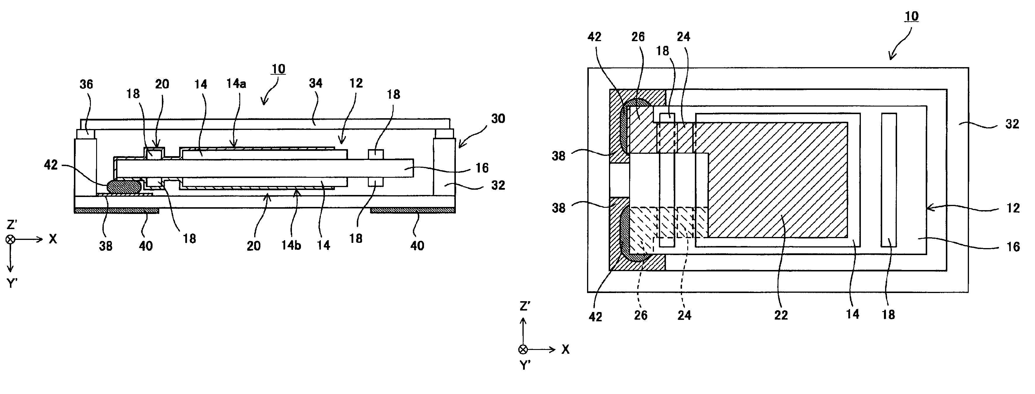 Piezoelectric resonator having mesa type piezoelectric vibrating element