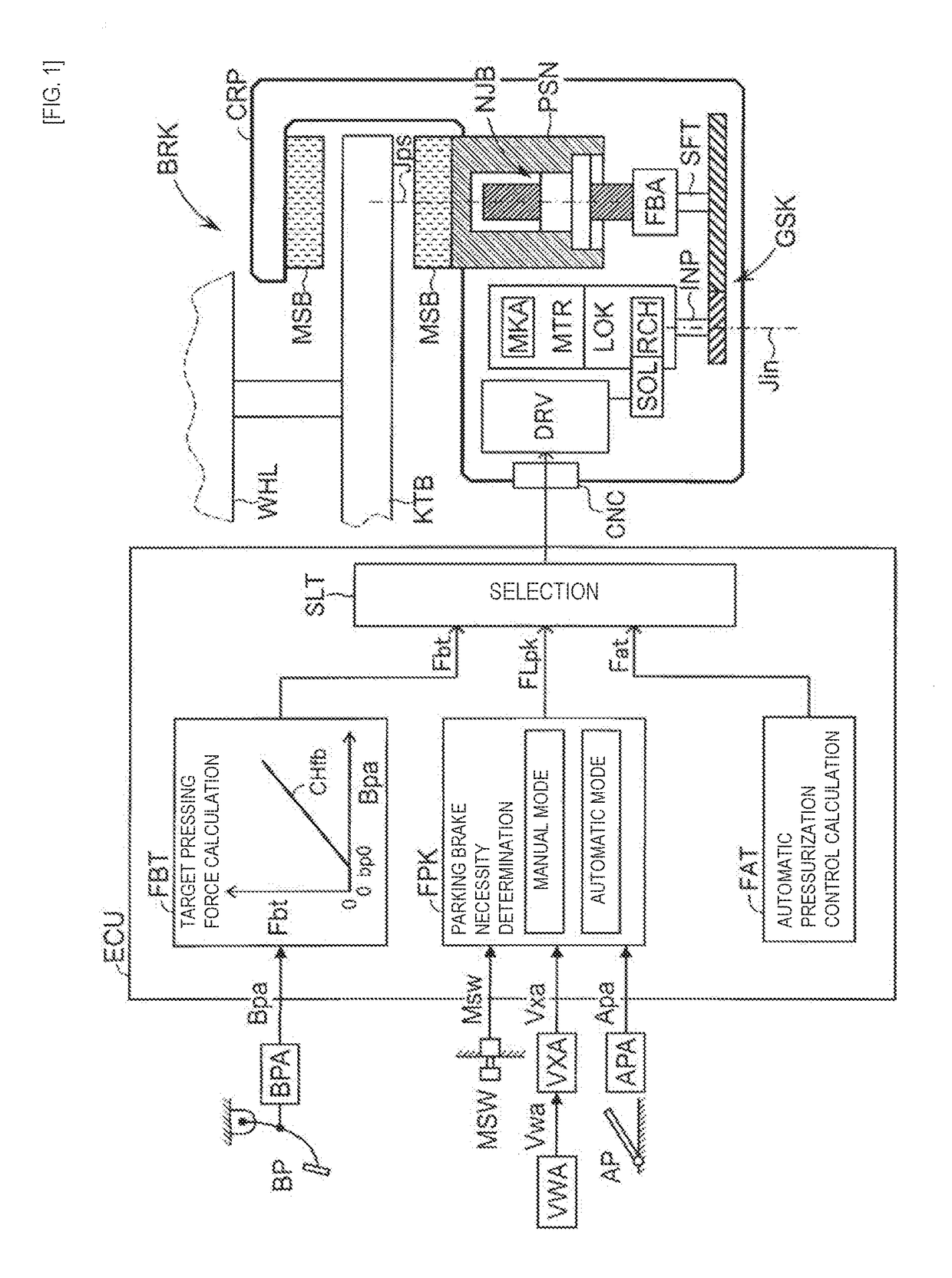 Electric braking device for vehicle