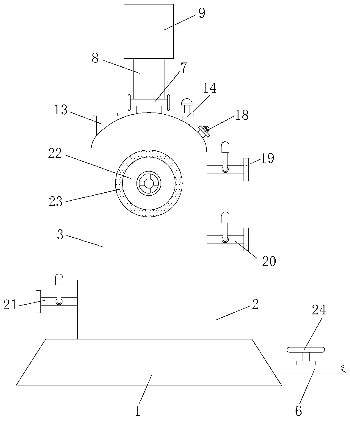 Corrosion-resistant glass-lined reaction kettle