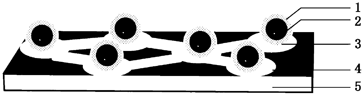 Quantum dot-nanosheet-interconnected assembled composite material and preparation method thereof