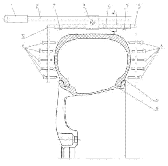 Vehicle wheel tire bump detector