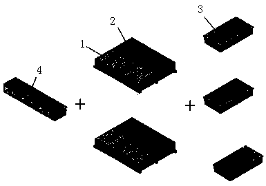 Modularly designed overhead air conditioning unit for passenger car