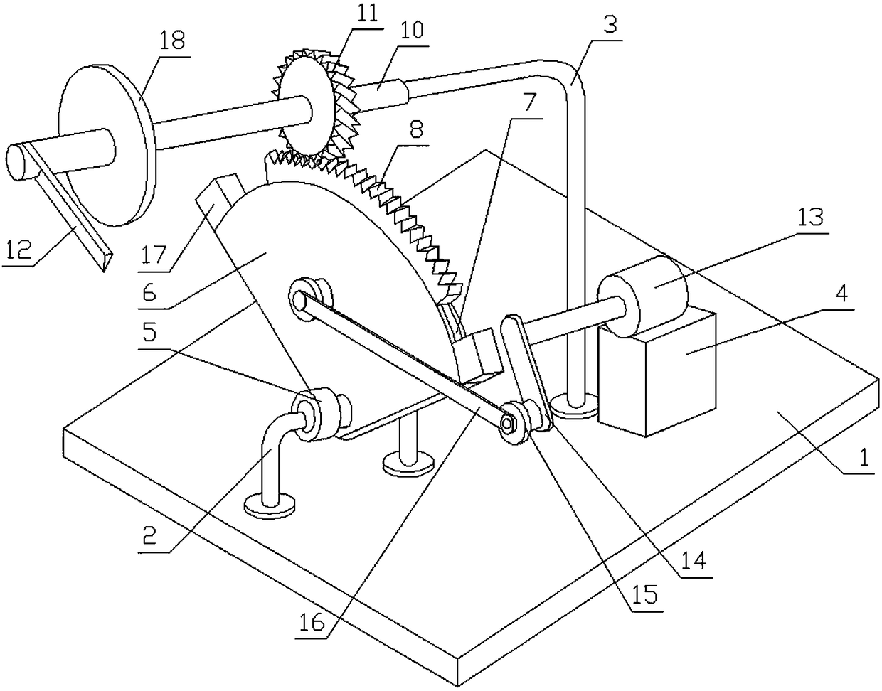 Intermittent material cutting machine