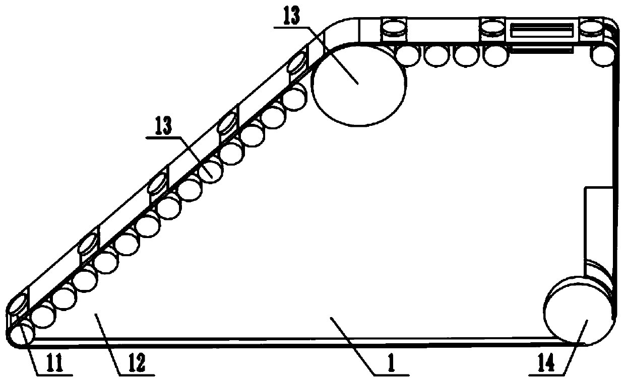 A wire crimping piece bending machine