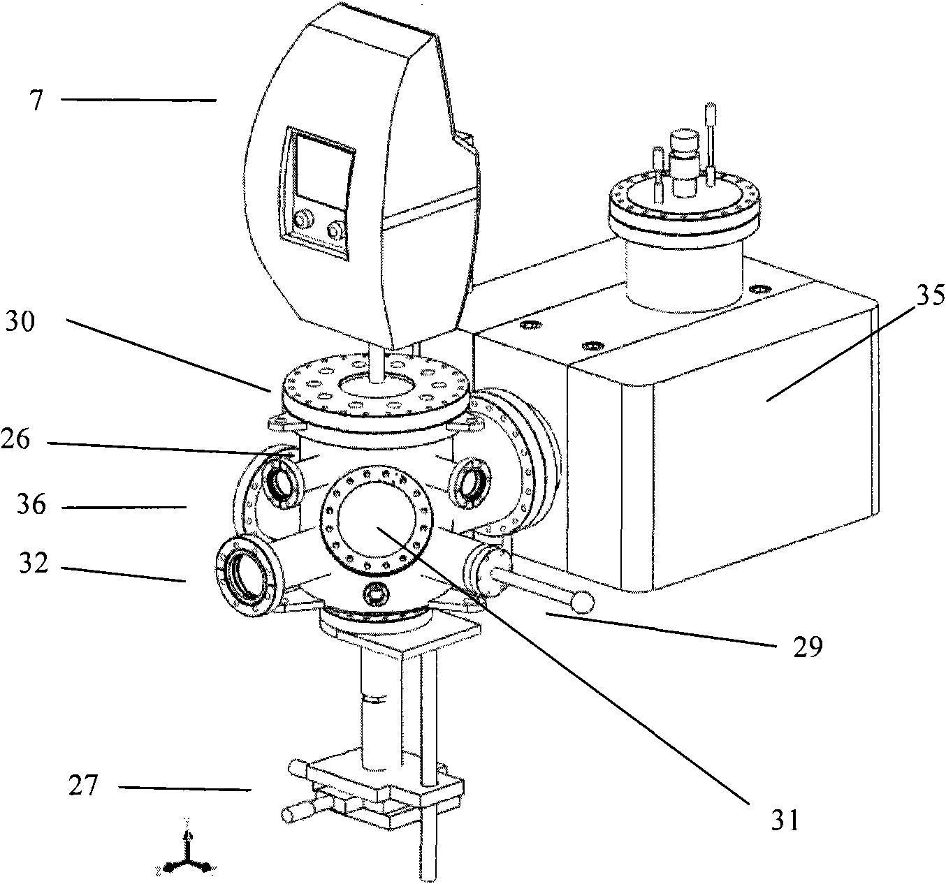 Ultra-high vacuum multifunctional integrated test system