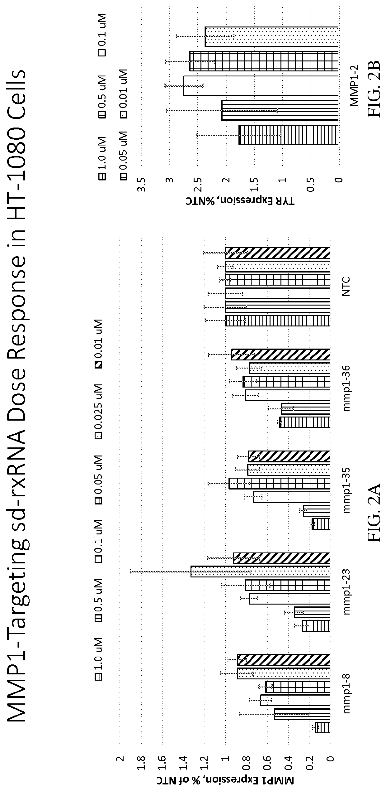 Methods for treating aging and skin disorders using nucleic acids targeting Tyr or MMP1