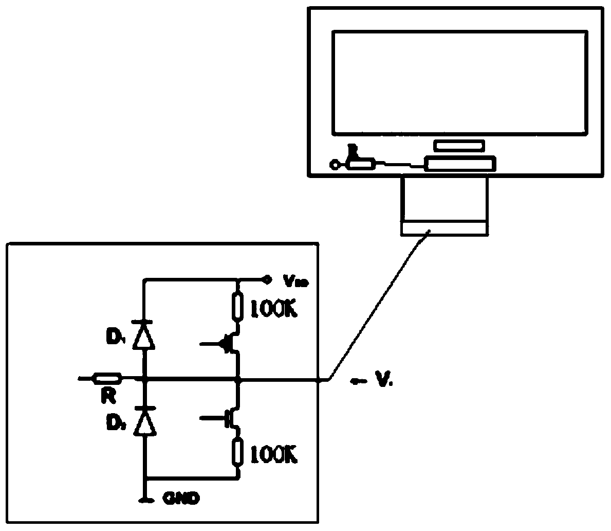 Method and device for recognizing equipment version information through GPIO port line